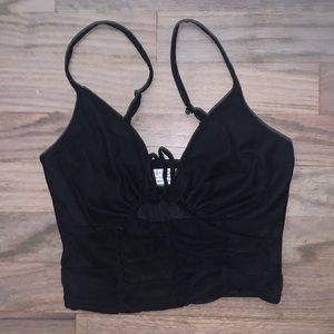 Urban Outfitters black mesh tank top